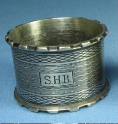 vintage Victorian Sterling Silver NAPKIN RING
