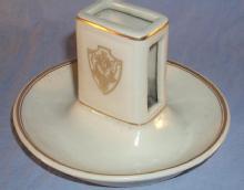 Porcelain Hotel DESHLER Matchholder - Advertising