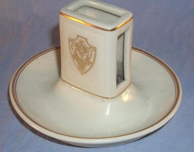 Porcelain Hotel DESHLER Matchholder - Advertising