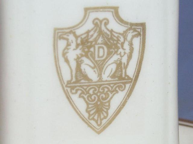 Porcelain Hotel DESHLER Matchholder - Advertising