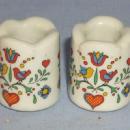 Pair of Minature German Porcelain Candlesticks