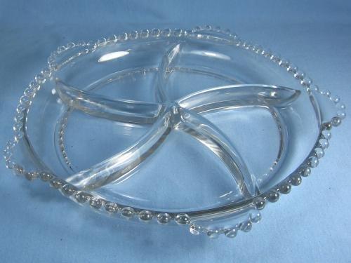 Imperial glass Candlewick 5-part Divided RELISH Server