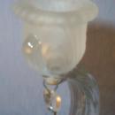 Pair of CAMBRIDGE Alpine CAPRICE Crystal Glass Candlesticks