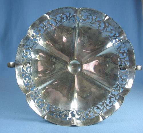 vintage Antique English Silver Pedestal Compote Server