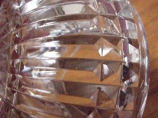 Cut Glass Powder/ Sterling Lid - Silver