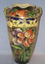 Large Oriental Pottery Vase - Porcelain