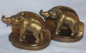 Frankart Cast Metal ELEPHANT Bookends - Metalware