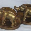Frankart Cast Metal ELEPHANT Bookends - Metalware