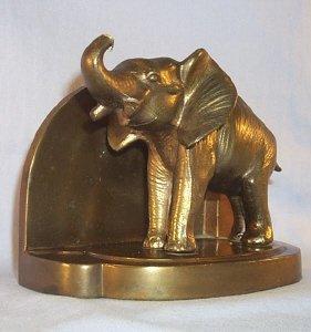 Frankart Cast Metal ELEPHANT Bookends - Metalware