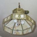 Slag Glass Hanging Lamp