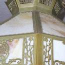 Slag Glass Hanging Lamp