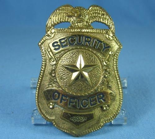 Law Enforcement Badge Shield SECURITY OFFICER Badge - Vintage metalware
