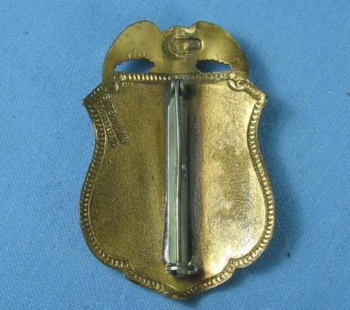 Law Enforcement Badge Shield SECURITY OFFICER Badge - Vintage metalware
