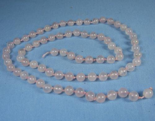 Rose QUARTZ Beads - Vintage Estate Jewelry