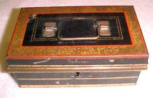 Tin Tole Mini Cash Box - Metalware