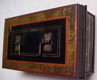 Tin Tole Mini Cash Box - Metalware