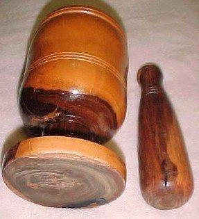 Lignum Vitae Wood Pistle & Mortar - Miscellaneous