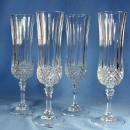 vintage Cristal D'Arques Longchamp Champagne Flutes - Crystal Glass