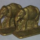 Cast Iron ELEPHANT Bookends - Metalware