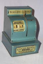 Blue UNCLE SAM'S Register Bank- Metalware
