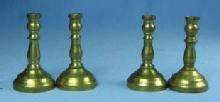 Miniature Doll House four BRASS CANDLESTICK Group - toy