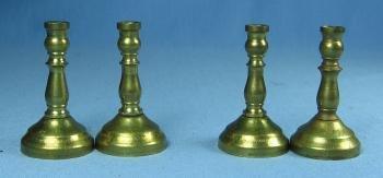 Miniature Doll House four BRASS CANDLESTICK Group - toy