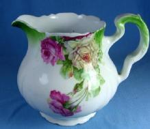 Pottery German Lemonade Pitcher - Antique Porcelain China
