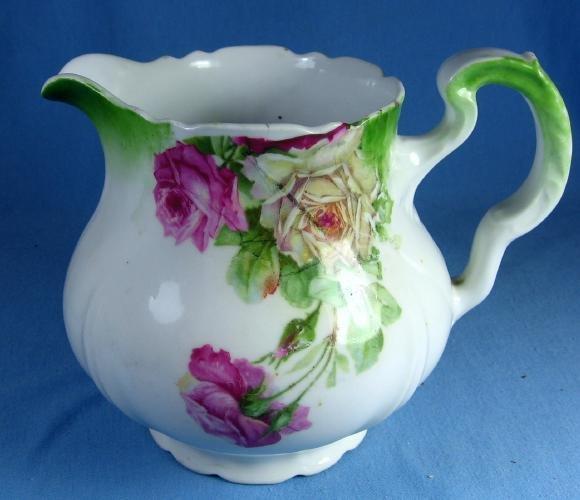 Pottery German Lemonade Pitcher - Antique Porcelain China