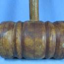 old Antique Wooden Keg MALLOT or Mall - Beer Barrel Hammer Tool