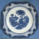 Pottery Adams Blue White Transferware Historical Plate