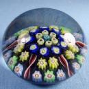 Rod and Ribbon Cobalt Blue Art Glass PAPERWEIGHT