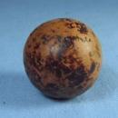 vintage Antique Clay Large SHOOTER MARBLE - Hand Thrown Bennington Clay Toy