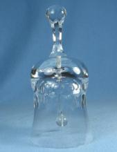 old vintage Orrefors Kosta Crystal Glass HAND BELL signed Ana Warff