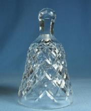 old vintage WATERFORD Cyrstal Hand BELL signed glass