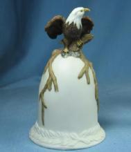 EAGLE HAND BELL - Figural Porcelain Pottery