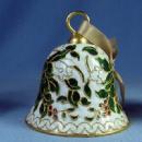 Christmas HOLLY Hand Bell - Vintage metalware