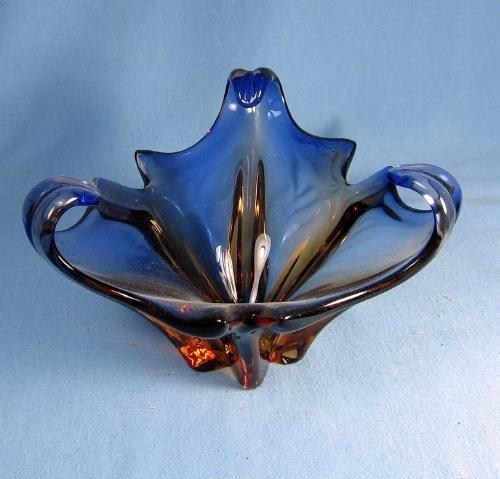 old vintage Italian Art Glass FREEFORM Bowl