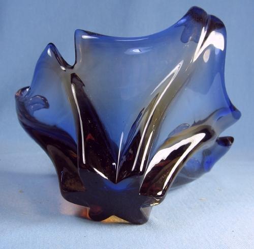 old vintage Italian Art Glass FREEFORM Bowl