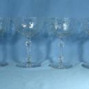 old vintage PAIRPOINT Victorian Cut Crystal CHAMPAGNE Glass Group
