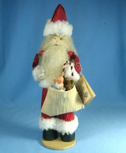 Cornshuck SANTA Doll - Folk Art Corn Shuck Creation