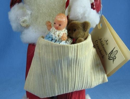 Cornshuck SANTA Doll - Folk Art Corn Shuck Creation