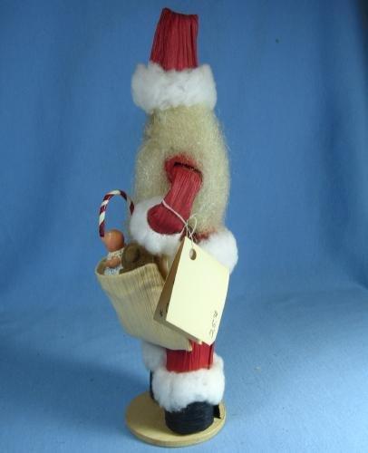 Cornshuck SANTA Doll - Folk Art Corn Shuck Creation