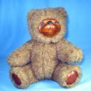 vintage Applause Teddy Bear JAMIE - Robert Raike Wooden Face Toy