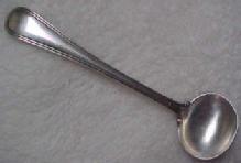 Sterling MASTER Salt Spoon Sheffield - Silver