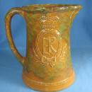 KING EDWARD VIII Coronation 1937 Mottled Pottery Pitcher