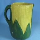 Yelloware Yellow ware Pottery CORN Pitcher - Stoneware pottery