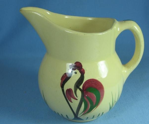 Watt Pottery ROOSTER Pitcher - Vintage Pottery
