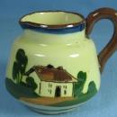 Torquay Motto Ware Creamer Pitcher English - Vintage Pottery
