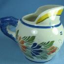 Henriot QUIMPER France Pitcher - Vintage Porcelain Pottery