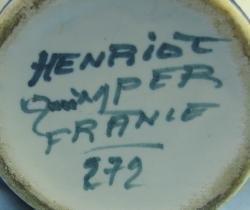 Henriot QUIMPER France Pitcher - Vintage Porcelain Pottery